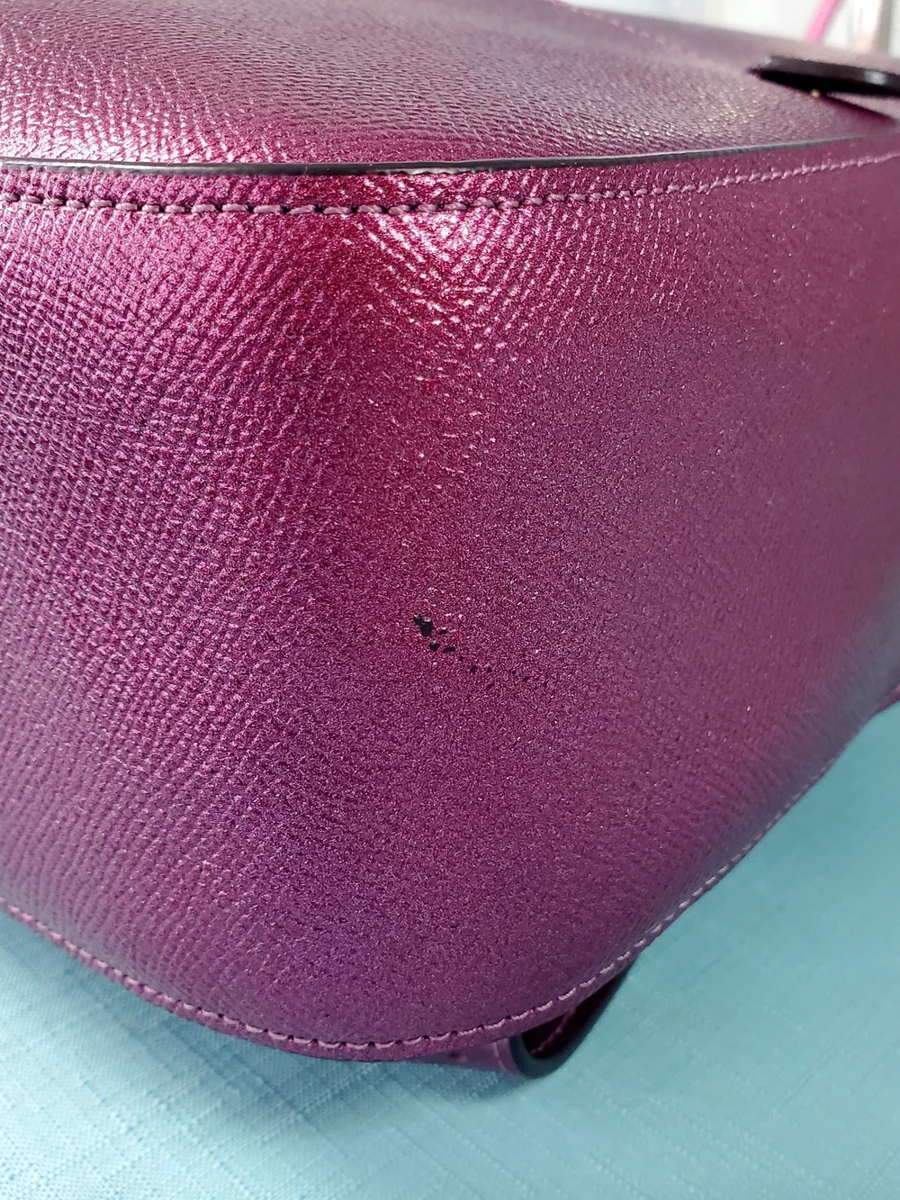 COACH JORDYN BACKPACK IN SIGNATURE CANVAS METALLIC BERRY/BROWN